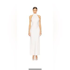 Elliatt White Halter Wedding Dress